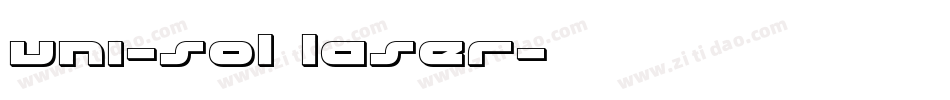 uni-sol laser字体转换